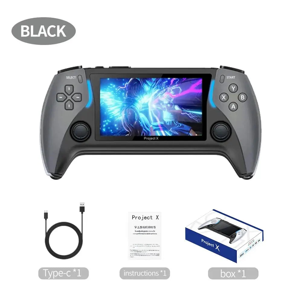 Handheld game console with high definition IPS screen