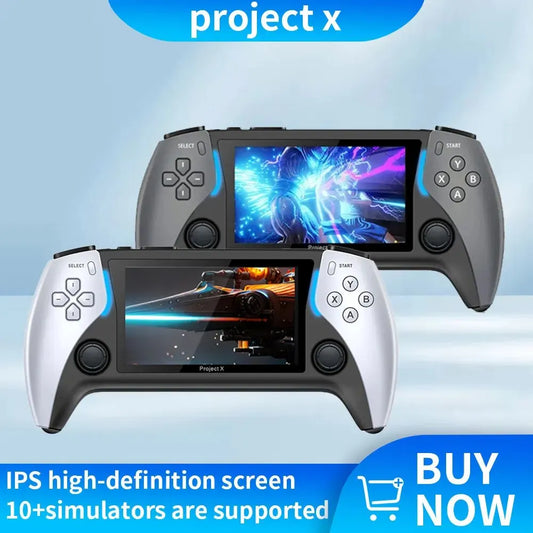 Handheld game console with high definition IPS screen